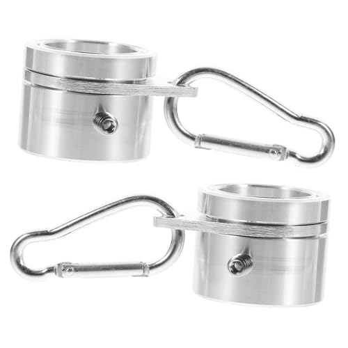 SOIMISS 2 Stück Teiliges Fahnenmast Ringe aus Aluminiumlegierung Drehbare Flaggenhalterungen mit Drehfunktion Robust und Langlebig Verwicklungs Flaggenzubehör für Masten von SOIMISS