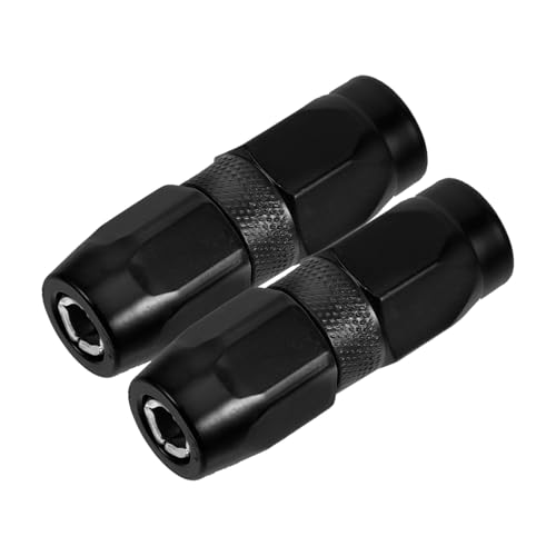 SOIMISS 2 Stück Teiliges Gewinde Fettpresse Schlauch Kupplung Flachmund Spitzen für Schwere Maschinen mit Selbstsicherndem Adapter Kompatibel mit Gängigen Fettpressen für Präzise von SOIMISS