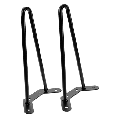 SOIMISS 2 Stück Teiliges Hairpin Tischbeine Höhe aus Robustem Eisen Stabile Dreieckige Konstruktion Korrosionsbeständig für Couchtisch Schreibtisch und DIY Möbelbau von SOIMISS