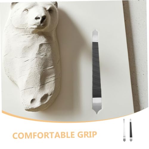 SOIMISS 2stücke Keramik Werkzeug Tonstruktur Werkzeugset Stahl Töpferwerkzeuge Modelling Tools Für Künstler Hobbyisten Tonschnitzwerkzeug Keramikmodellierung Skulpturwerkzeuge von SOIMISS