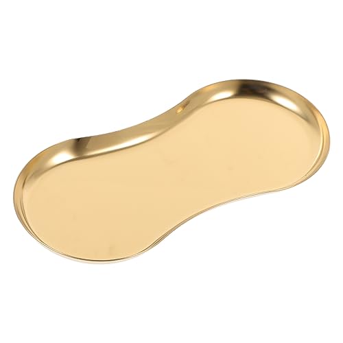 SOIMISS 2 Stück Teiliges Nordic Style Schmucktablett aus Multifunktionales Deko Tablett für Schminktisch Wohnzimmer und Schlafzimmer Stabiles Desktop Organizer Tablett Goldfarben SOIMISS 2 Stück Teiliges Nordic Style Schmucktablett aus Multifunktionales Deko Tablett für Schminktisch Wohnzimmer und Schlafzimmer Stabiles Desktop Organizer Tablett Goldfarben von SOIMISS