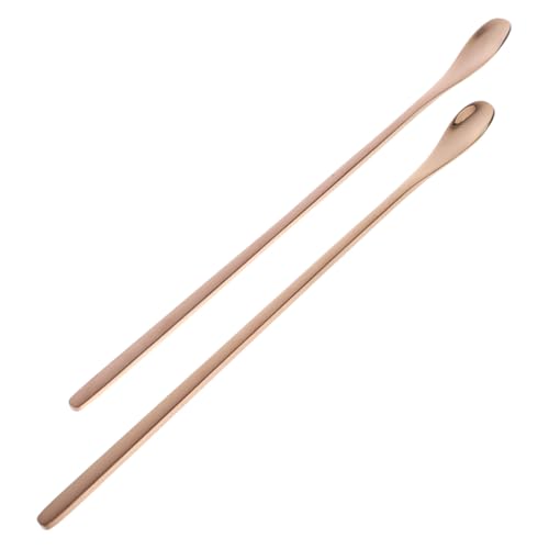 SOIMISS 2stücke Gecko Futterlöffel Edelstahl Reptilien Fütterungslöffel Kleine Schaufel Für Eidechsenfutter Rührwerkzeug Für Geckofutter Fütterungslöffel Für Reptilienpulver von SOIMISS