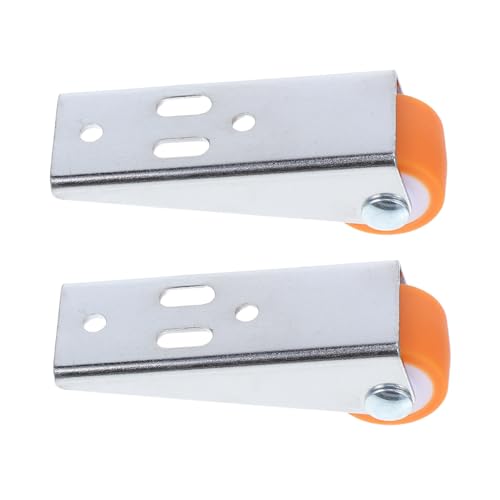 SOIMISS 2 Stück Teiliges Schiebetür rollenräder aus Rostfreiem Material mit Geräuscharmen Gummirädern Verschleißfestes Türunterstützungs pulley für Holztüren Seitliche und Senkrechte von SOIMISS