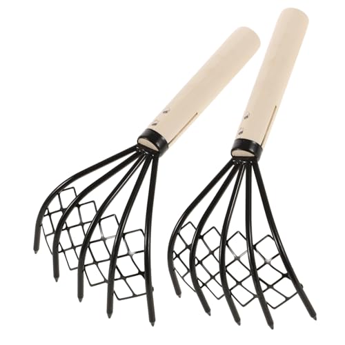 SOIMISS 2 Stück Teiliges Strandrechen aus Kohlenstoffstahl mit Netz Robuster Muschelsammler und Werkzeug zum Schnellen Graben von Meeresfrüchten und Muscheln Am Strand SOIMISS 2 Stück Teiliges Strandrechen aus Kohlenstoffstahl mit Netz Robuster Muschelsammler und Werkzeug zum Schnellen Graben von Meeresfrüchten und Muscheln Am Strand von SOIMISS