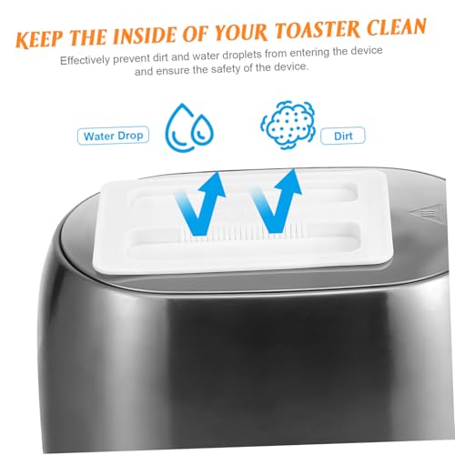 SOIMISS 2 Stück Teiliges Toaster Silikon Staubschutz Abdeckung Weiß Hitzebeständig Langlebig Einfach zu Reinigen Passend für Scheiben Toaster und Brotbackautomaten Praktischer Schutz vor von SOIMISS
