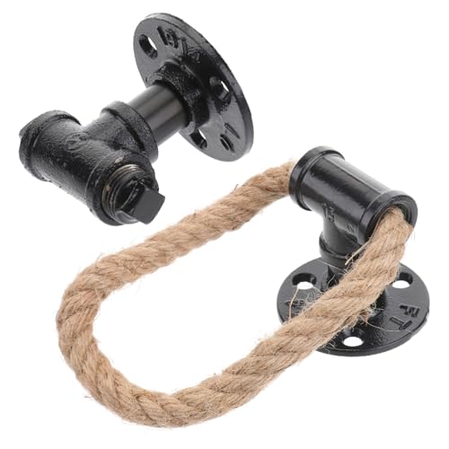 SOIMISS 2 Stück Teiliges Vintage Hanfseil Türgriffe Schwarze Retro Schrankgriffe aus Einfache Montage Robuste Möbelschubladengriffe für Schränke Kommoden Kleiderschränke Wardrobe Handles SOIMISS 2 Stück Teiliges Vintage Hanfseil Türgriffe Schwarze Retro Schrankgriffe aus Einfache Montage Robuste Möbelschubladengriffe für Schränke Kommoden Kleiderschränke Wardrobe Handles von SOIMISS