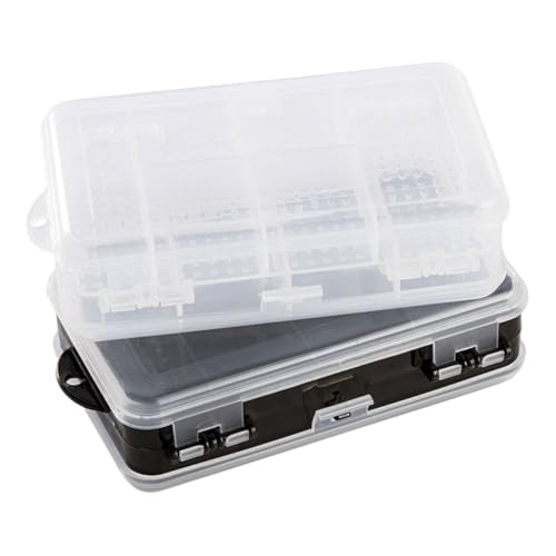 SOIMISS 2 Stück Transparente Kunststoff Aufbewahrungsboxen mit Fächern Doppelseitig mit Deckel Flexibler Schmuck und Kleinteile Organizer Stapelbar Langlebig Praktisch für Ordnung Am SOIMISS 2 Stück Transparente Kunststoff Aufbewahrungsboxen mit Fächern Doppelseitig mit Deckel Flexibler Schmuck und Kleinteile Organizer Stapelbar Langlebig Praktisch für Ordnung Am von SOIMISS