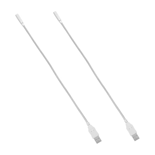SOIMISS 2 Stück USB Tastaturlampe mit Flexiblem Metall Schwanenhals LED Schreibtischlampe für Laptop und Notebook Augenschonendes USB Licht Verstellbare Leselampe für Büro und Reisen von SOIMISS
