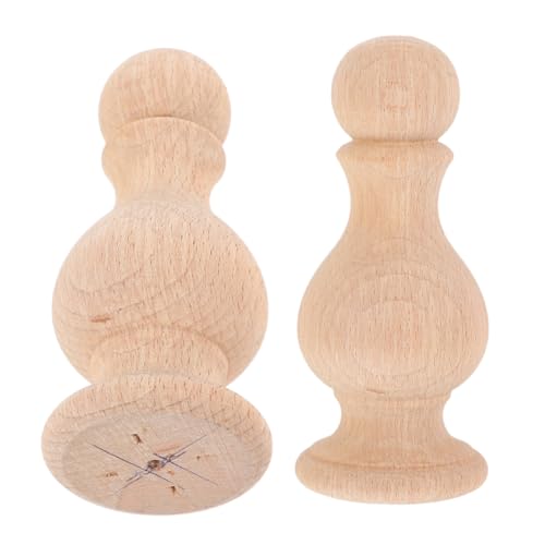SOIMISS 2 Stück Unlackierte Dekor Endstücke Handgeschnitzte Kleine Kugelspitzen für Bettpfosten Treppengeländer und DIY Möbelveredelung Klassische Wohnraumdekoration SOIMISS 2 Stück Unlackierte Dekor Endstücke Handgeschnitzte Kleine Kugelspitzen für Bettpfosten Treppengeländer und DIY Möbelveredelung Klassische Wohnraumdekoration von SOIMISS