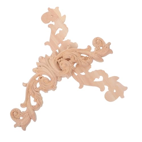 SOIMISS 2 Stück Unlackierte Holz Geschnitzte Eck-applikationen im Europäischen Stil Dekorative Holzornamente für Möbel Tür Schrankverkleidung Elegante Blumen-onlays für Wand Möbeldesign SOIMISS 2 Stück Unlackierte Holz Geschnitzte Eck-applikationen im Europäischen Stil Dekorative Holzornamente für Möbel Tür Schrankverkleidung Elegante Blumen-onlays für Wand Möbeldesign von SOIMISS