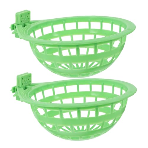 SOIMISS 2 Stück Vogelbrutnest Kunststoff Nistschale mit Stabilem Halter Langlebiger Sicherer Aufbewahrungsbehälter für Wellensittiche Tauben und Kleine Vögel Geeignet für Innen und von SOIMISS