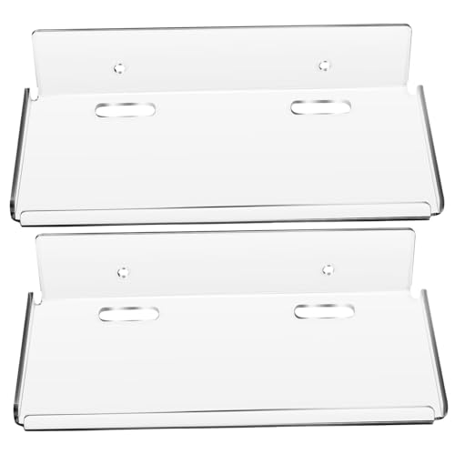 SOIMISS 2 Stück Wandregal ohne Bohren Schwebende Kleine Wandablage Strapazierfähiges Multifunktionales Regal für Wohnzimmer Schlafzimmer Küche und Bad Modernes Minimalistisches Design von SOIMISS