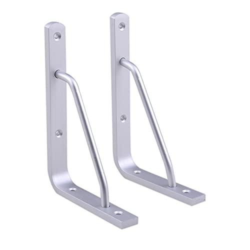 SOIMISS 2 Stück Wandregalträger Aluminiumlegierung Verstärkter Regalbodenträger Praktische und Langlebige Unterstützung für Bücherregale Arbeitsplatten und Küchenregale von SOIMISS