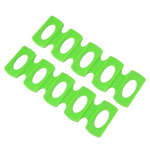 SOIMISS 2 Stück Weinflaschenmatte faltbar Getränke Gestell Beer Pads weinflaschenhalter Weinflaschen-Halter wasserflasche Bier Dosenstapelhalter Stapelmatte für Flaschen Kieselgel Green von SOIMISS