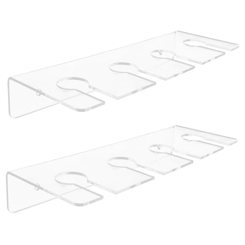 SOIMISS 2 Stück Weinglasregal Tisch Weinglashalter Hängeregal Für Weingläser Weinglashalter Für Die Wand Wäscheständer Für Weingläser Freistehender Weinglashalter Transparent Acryl von SOIMISS
