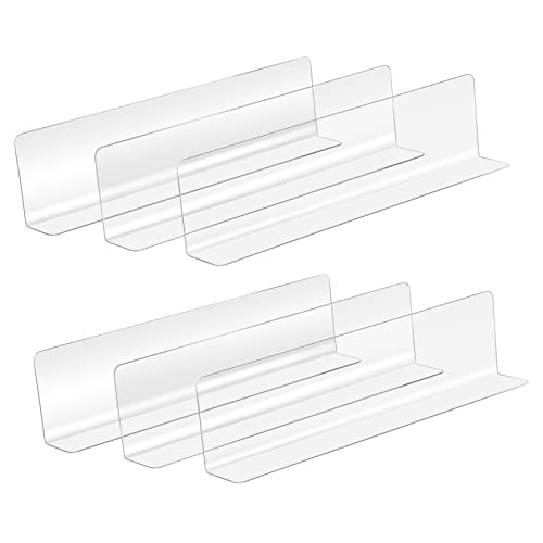 SOIMISS 20 Stück Form Regaltrenner Transparente PVC Trennwände für Supermärkte und Selbststehend zur Organisation von Getränken Brot und Snacks von SOIMISS