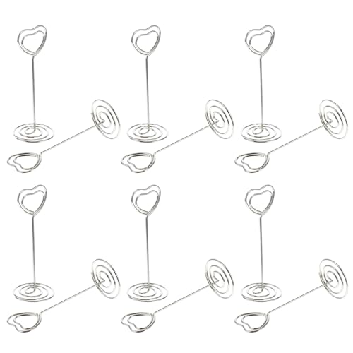 SOIMISS 20 Stück Herzförmige Tischkartenhalter aus Metall Memo Fotoclips für Hochzeit Party Büro und Wohnraumdekoration Praktische Erinnerungs Platzkartenhalter für Tisch und Schreibtisch SOIMISS 20 Stück Herzförmige Tischkartenhalter aus Metall Memo Fotoclips für Hochzeit Party Büro und Wohnraumdekoration Praktische Erinnerungs Platzkartenhalter für Tisch und Schreibtisch von SOIMISS