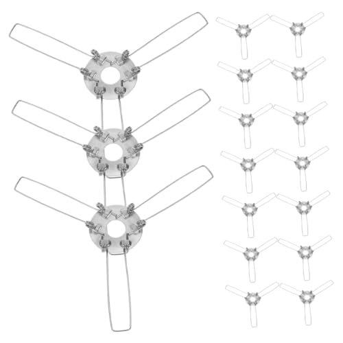 SOIMISS 20 Stück Teiliges Lampenschirm Federclip Metallischer Lampenschirmhalter mit Krallen Universeller Lampenschirm Adapter für Pendelleuchten Kronleuchter Kompatibel mit Tischlampen von SOIMISS