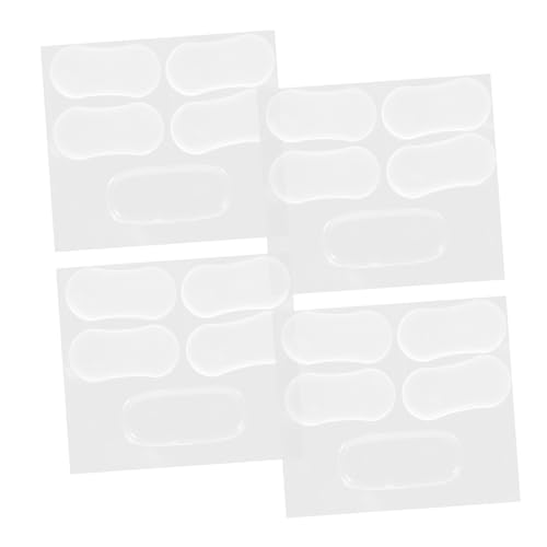 SOIMISS 20 Stück Teiliges transparentes Dämpfungselement für Toilettensitz und Möbel Geräuschdämpfend Vibrationsmindernd Passend für Wc sitze Türen und Schränke von SOIMISS