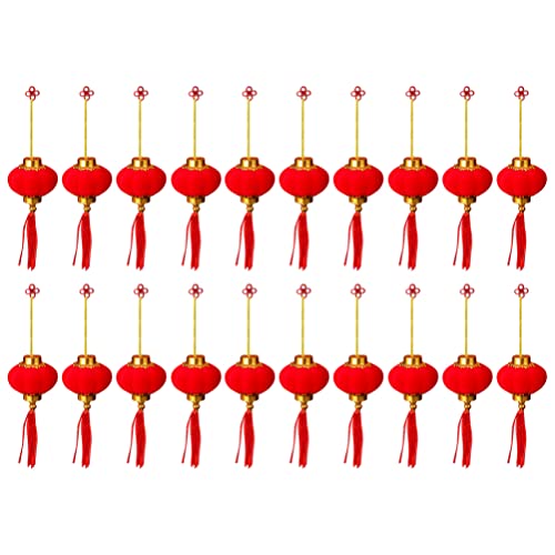 SOIMISS Laterne 20 Stücke Chinesische Laternen Weihnachten China Neujahr Silvester Deko Weihnachtsbaumschmuck Japanische Lampions Garten Dekoleuchte Lampenkette Feng Shui Dekoration von SOIMISS