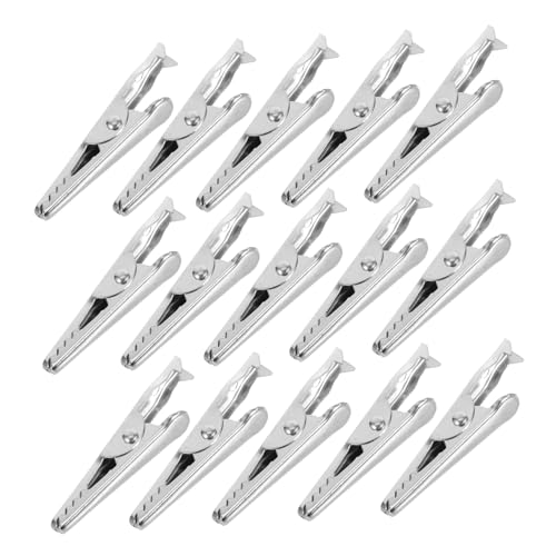SOIMISS 200 Stück Metall Alligator Clips Krokodilklemmen Elektrische Testklemmen für Labor Elektrokabel Power Jumper Kabelklemmen Vielseitig Robust Langlebig SOIMISS 200 Stück Metall Alligator Clips Krokodilklemmen Elektrische Testklemmen für Labor Elektrokabel Power Jumper Kabelklemmen Vielseitig Robust Langlebig von SOIMISS