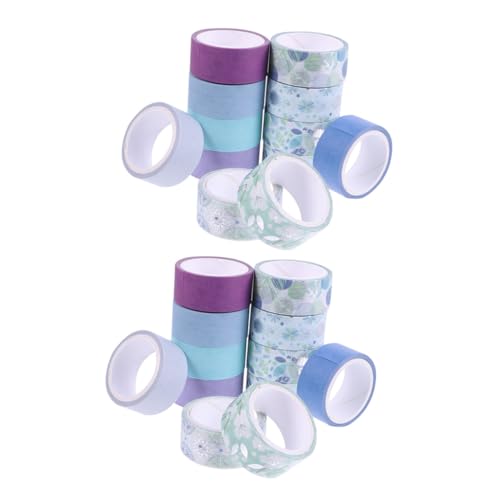SOIMISS 24 Rollen Washi Tape Set Teilig Dekoratives Masking Tape Selbstklebend für DIY Basteln Scrapbooking Journaling ohne Rückstände Wiederablösbar von SOIMISS