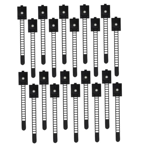 SOIMISS 25 Stck Teiliges Verstellbares Kabelclips Selbstklebend Flexibles Kabelmanagement für Schreibtisch und Büro Robuste Kabelhalter zur Sicheren Kabelführung und Ordentlichen von SOIMISS