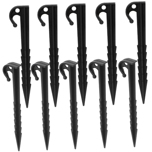 SOIMISS 25 Stück Teiliges Camping Zeltheringe Kunststoff Leichte Robuste Bodenheringe für Zelt Strand Garten Wetterfest Wiederverwendbar Schwarz Einfach zu Handhaben für Outdoor Einsätze SOIMISS 25 Stück Teiliges Camping Zeltheringe Kunststoff Leichte Robuste Bodenheringe für Zelt Strand Garten Wetterfest Wiederverwendbar Schwarz Einfach zu Handhaben für Outdoor Einsätze von SOIMISS