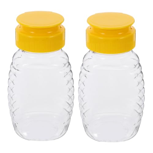 SOIMISS 2Stücke Honigspender Nachfüllbare Quetschflaschen aus Tropfsicheres Design für Honig Sirup Ketchup zu Reinigen Bedienen von SOIMISS