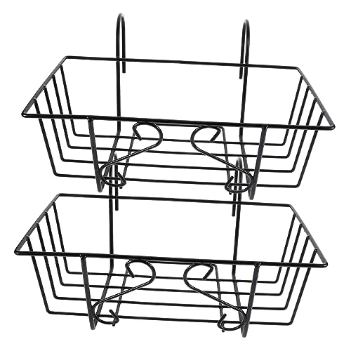 SOIMISS 2stücke Hängender Blumentopfhalter Metall Balkon Pflanzentopfhalter Für Und Außen Robuster Dekorativer Blumenkastenhalter Für Fenster Und Garten Schwarz SOIMISS 2stücke Hängender Blumentopfhalter Metall Balkon Pflanzentopfhalter Für Und Außen Robuster Dekorativer Blumenkastenhalter Für Fenster Und Garten Schwarz von SOIMISS