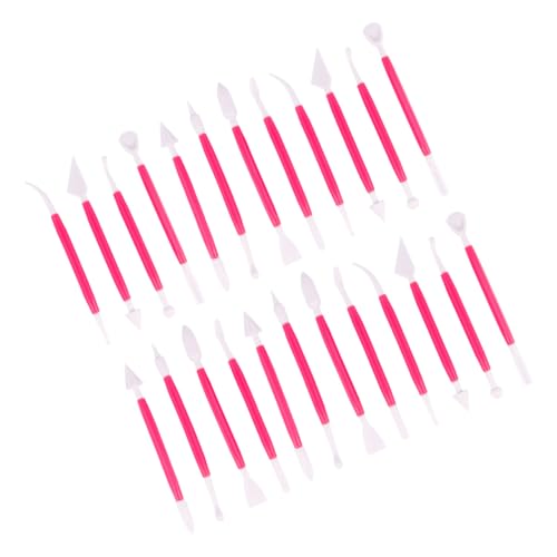 SOIMISS 3 Sätze Tonarbeiten Werkzeug Set Teilig Plastisches Modellierwerkzeug Carving Set für Töpferarbeiten Basteln Modellieren Skulpturieren Rosy von SOIMISS