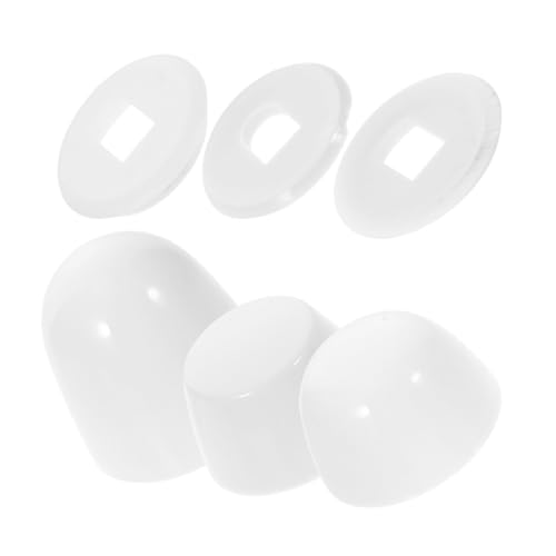 SOIMISS 3 Stück Abs Toilettenschrauben Abdeckkappen Wc Schrauben Kappen für Toilettenbefestigung Dekorative Rundkappen mit Kompletter Abdeckung für Schrauben und Flansche im Badezimmer SOIMISS 3 Stück Abs Toilettenschrauben Abdeckkappen Wc Schrauben Kappen für Toilettenbefestigung Dekorative Rundkappen mit Kompletter Abdeckung für Schrauben und Flansche im Badezimmer von SOIMISS