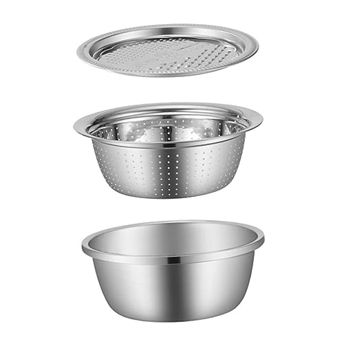 SOIMISS 3 Stück Gemüseschneider Set Teiliges Küchengerät mit Reibe und Abflusskorb Vielseitig Einsetzbar für Obst und Gemüse Ergonomisch und Langlebig zum Schneiden und Reiben von SOIMISS 3 Stück Gemüseschneider Set Teiliges Küchengerät mit Reibe und Abflusskorb Vielseitig Einsetzbar für Obst und Gemüse Ergonomisch und Langlebig zum Schneiden und Reiben von von SOIMISS