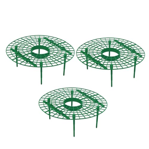 SOIMISS 3 Stück Teiliges Erdbeer Rankhilfe Set Kunststoff Pflanze Kletterstützen für Erdbeeren Rattan Praktischer Pflanzenstand für Garten und Balkon von SOIMISS