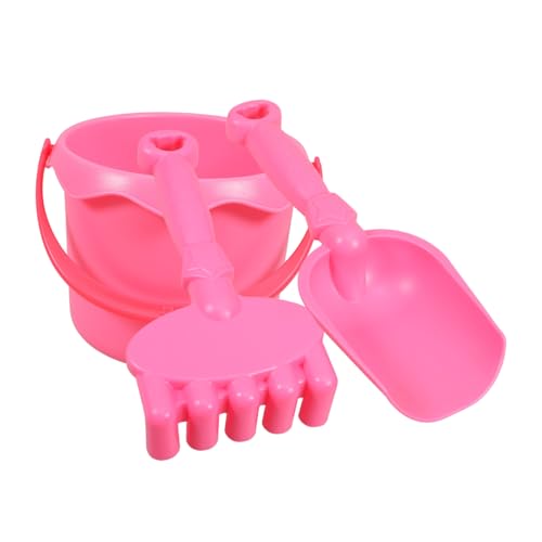 SOIMISS 3 Stück Teiliges Gartenwerkzeug Set mit Langer Schaufel Rechen und Eimer Leichtes für Outdoor Garten Strand Camping Handgerechte für Kleine Hände von SOIMISS