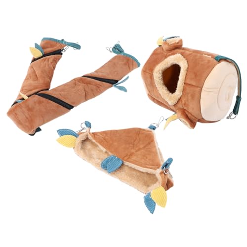 SOIMISS 3 Stück Teiliges Hamster Hängematten mit Waldmotiv Plüsch Kleintierbett und Schaukel für Zwerghamster Fördert Bewegung und Wohlbefinden im Natürlichen Design SOIMISS 3 Stück Teiliges Hamster Hängematten mit Waldmotiv Plüsch Kleintierbett und Schaukel für Zwerghamster Fördert Bewegung und Wohlbefinden im Natürlichen Design von SOIMISS