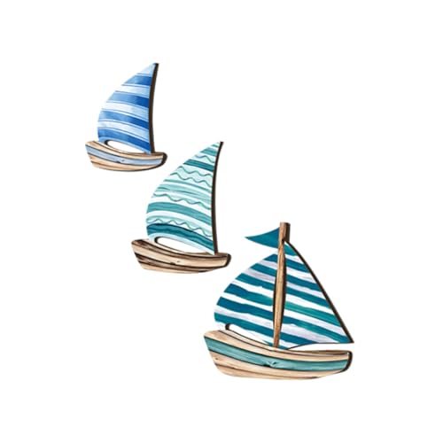 SOIMISS 3 Stück Teiliges Holz Segelboot Wanddekor Naturholz Küstenthema Hängende Küstenhaus Deko Wohnzimmer Badezimmer Nautische Ornamente SOIMISS 3 Stück Teiliges Holz Segelboot Wanddekor Naturholz Küstenthema Hängende Küstenhaus Deko Wohnzimmer Badezimmer Nautische Ornamente von SOIMISS
