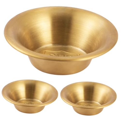 SOIMISS 3 Stück Teiliges Kleine Edelstahl Sauce Cups Rostfrei Stabiles Design als Salatdressing Gewürzbehälter Praktische Dip schalen für Haushalt Restaurant Catering von SOIMISS