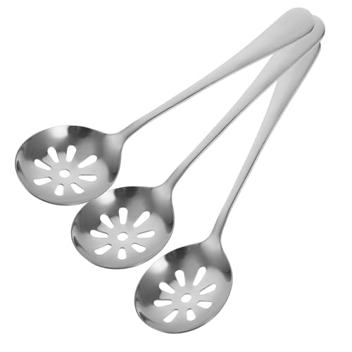 SOIMISS 3 Stück Teiliges Schlitzlöffel Tragbare Leichte Servierlöffel mit Glatter Oberfläche Rostfreie Küchenutensilien für Abtropfen und Servieren Beim SOIMISS 3 Stück Teiliges Schlitzlöffel Tragbare Leichte Servierlöffel mit Glatter Oberfläche Rostfreie Küchenutensilien für Abtropfen und Servieren Beim von SOIMISS