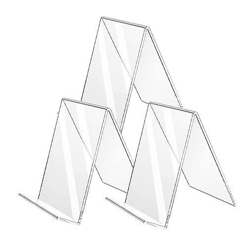 SOIMISS 3 Stück Teiliges Transparente Acryl Buchständer Stabile Buchablage für Schreibtisch Bücherregal und Präsentation für Bibliotheken und SOIMISS 3 Stück Teiliges Transparente Acryl Buchständer Stabile Buchablage für Schreibtisch Bücherregal und Präsentation für Bibliotheken und von SOIMISS