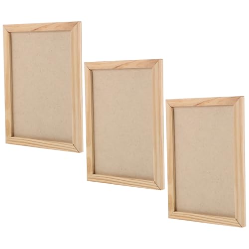 SOIMISS 3 Stück Unvollendete Holzrahmen für Kunstwerke DIY für Kreativität und Bastelprojekte Khaki SOIMISS 3 Stück Unvollendete Holzrahmen für Kunstwerke DIY für Kreativität und Bastelprojekte Khaki von SOIMISS