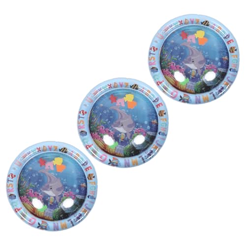 SOIMISS 3 Stücke Teiliges Rundes Haustier-kühlpad Wasserspielmatte mit Meeresleben-Design Dickes Aufblasbares Katzen-wasserbett Interaktives Sensorisches Spielkissen Leicht Tragbar und SOIMISS 3 Stücke Teiliges Rundes Haustier-kühlpad Wasserspielmatte mit Meeresleben-Design Dickes Aufblasbares Katzen-wasserbett Interaktives Sensorisches Spielkissen Leicht Tragbar und von SOIMISS