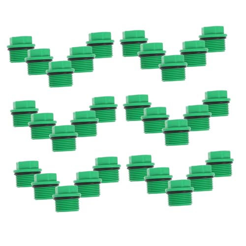 SOIMISS 30 Stück Teiliges Ppr Außengewinde Rohrstopfen mit Dichtung Leckagefest Schnellinstallations Gartenbewässerung Schlauchverschlusskappen Langlebig Wiederverwendbar SOIMISS 30 Stück Teiliges Ppr Außengewinde Rohrstopfen mit Dichtung Leckagefest Schnellinstallations Gartenbewässerung Schlauchverschlusskappen Langlebig Wiederverwendbar von SOIMISS