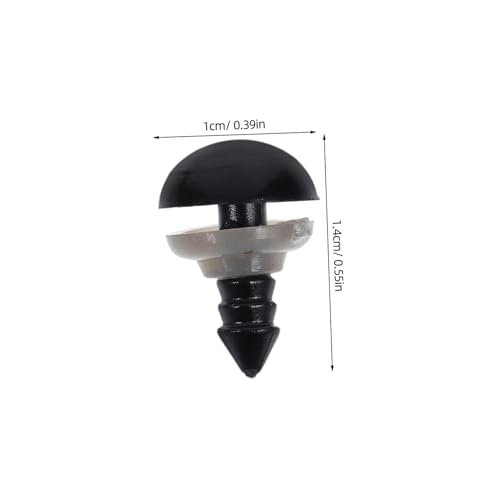 SOIMISS 320 Stück Sicherheitsaugen Schwarz mit Unterlegscheiben Kunststoff DIY Puppenaugen zum Annähen für Häkeltiere Plüschtiere Basteln und Handmade Zubehör SOIMISS 320 Stück Sicherheitsaugen Schwarz mit Unterlegscheiben Kunststoff DIY Puppenaugen zum Annähen für Häkeltiere Plüschtiere Basteln und Handmade Zubehör von SOIMISS