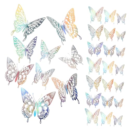 SOIMISS 36 Stück Teiliges Schmetterling Wandtattoo Doppellagige Selbstklebende Wandsticker mit Realistischer Optik Vielseitig für Wohnraum Hochzeit Party Hochwertige Papier dekoration SOIMISS 36 Stück Teiliges Schmetterling Wandtattoo Doppellagige Selbstklebende Wandsticker mit Realistischer Optik Vielseitig für Wohnraum Hochzeit Party Hochwertige Papier dekoration von SOIMISS