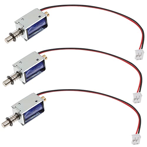 SOIMISS 3Stücke Mini Elektromagnet Kompakte Ziehmagnete für Automaten Mechanische Anwendungen Hohe Haltekraft Einfache Installation Vielseitig Einsetzbar von SOIMISS