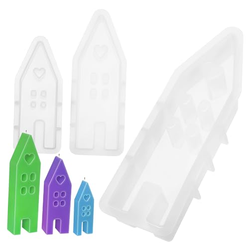 SOIMISS 3Stücke Silikon Kerzenformen Herz Haus Design Wiederverwendbare Gießformen für Kerzenherstellung Verschiedenen für DIY Seifen Pralinen und Mehr SOIMISS 3Stücke Silikon Kerzenformen Herz Haus Design Wiederverwendbare Gießformen für Kerzenherstellung Verschiedenen für DIY Seifen Pralinen und Mehr von SOIMISS
