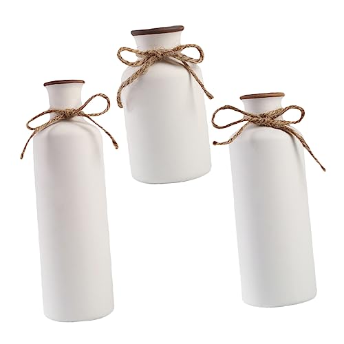 SOIMISS 3stücke Keramikvase Weiß Für Trockenblumen Pampas Schilf Dekorative Vasen Für Wohnzimmer Schlafzimmer Eingangsbereich SOIMISS 3stücke Keramikvase Weiß Für Trockenblumen Pampas Schilf Dekorative Vasen Für Wohnzimmer Schlafzimmer Eingangsbereich von SOIMISS