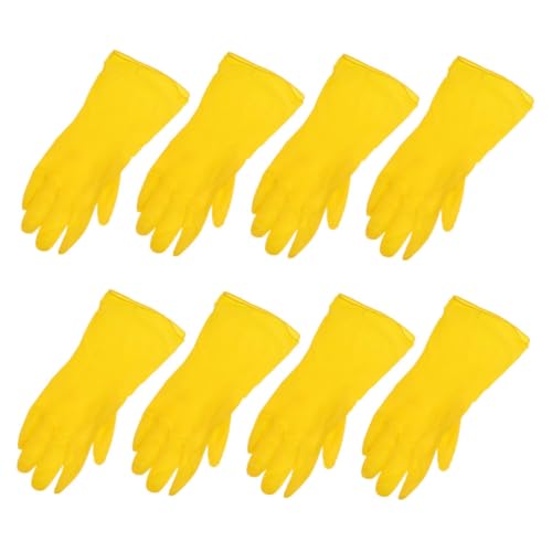 SOIMISS 4 Paare PVC Spülhandschuhe Wiederverwendbare Reißfeste Küchenhandschuhe mit Rutschfester Textur Schützende Flexible Hausarbeits handschuhe für Geschirrspülen und Reinigung SOIMISS 4 Paare PVC Spülhandschuhe Wiederverwendbare Reißfeste Küchenhandschuhe mit Rutschfester Textur Schützende Flexible Hausarbeits handschuhe für Geschirrspülen und Reinigung von SOIMISS