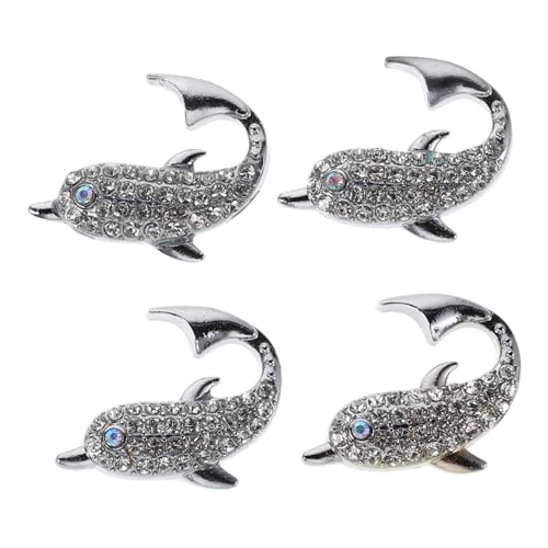 SOIMISS 4 Stück Delfin Möbelgriffe mit Kristall-einlage aus Langlebiger Legierung Single-hole Design Versilbert Nautisches Kinderzimmer Zubehör für Kommode Schuhschrank und Schrank SOIMISS 4 Stück Delfin Möbelgriffe mit Kristall-einlage aus Langlebiger Legierung Single-hole Design Versilbert Nautisches Kinderzimmer Zubehör für Kommode Schuhschrank und Schrank von SOIMISS